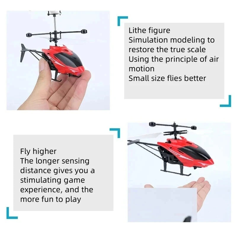 Mini RC Drone Helicopter – Rechargeable, Fall-Resistant Toy for Kids