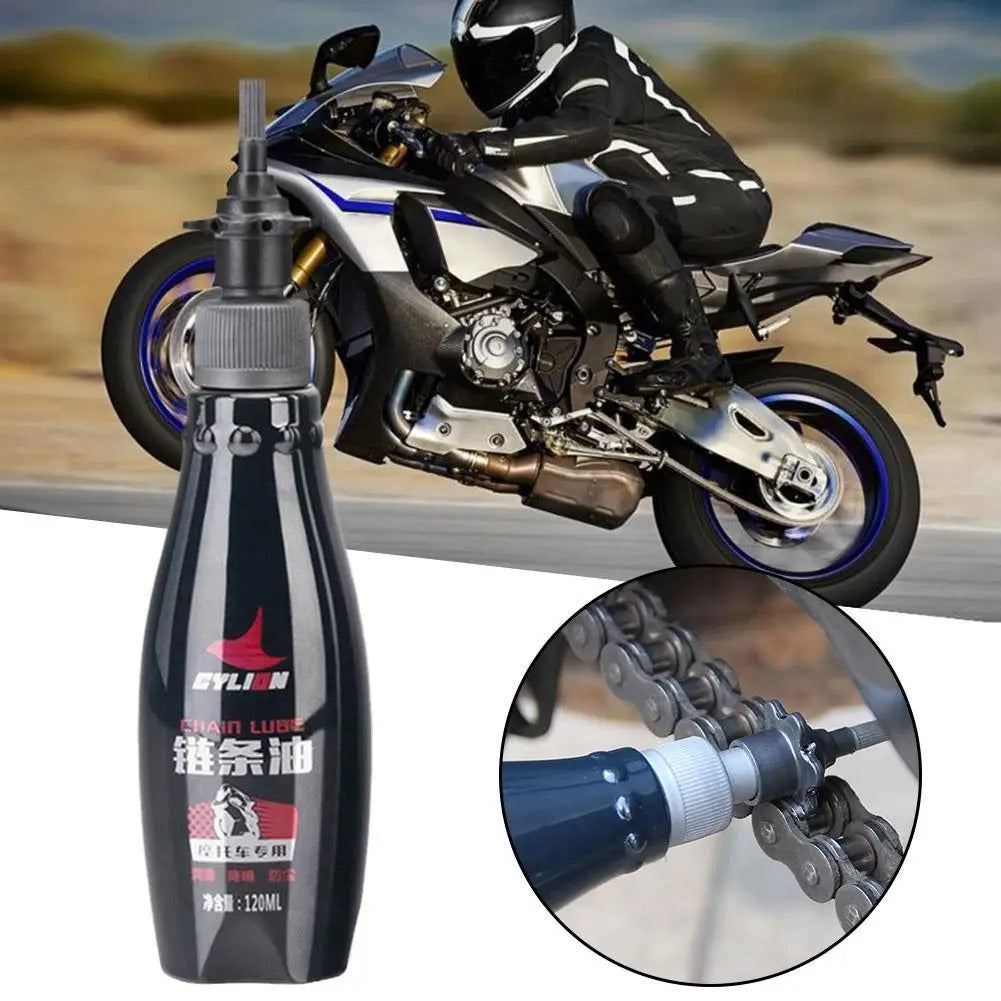2PCS Motorcycle Chain Oil & Lubricant Kit 120ml – Long-Lasting Protection