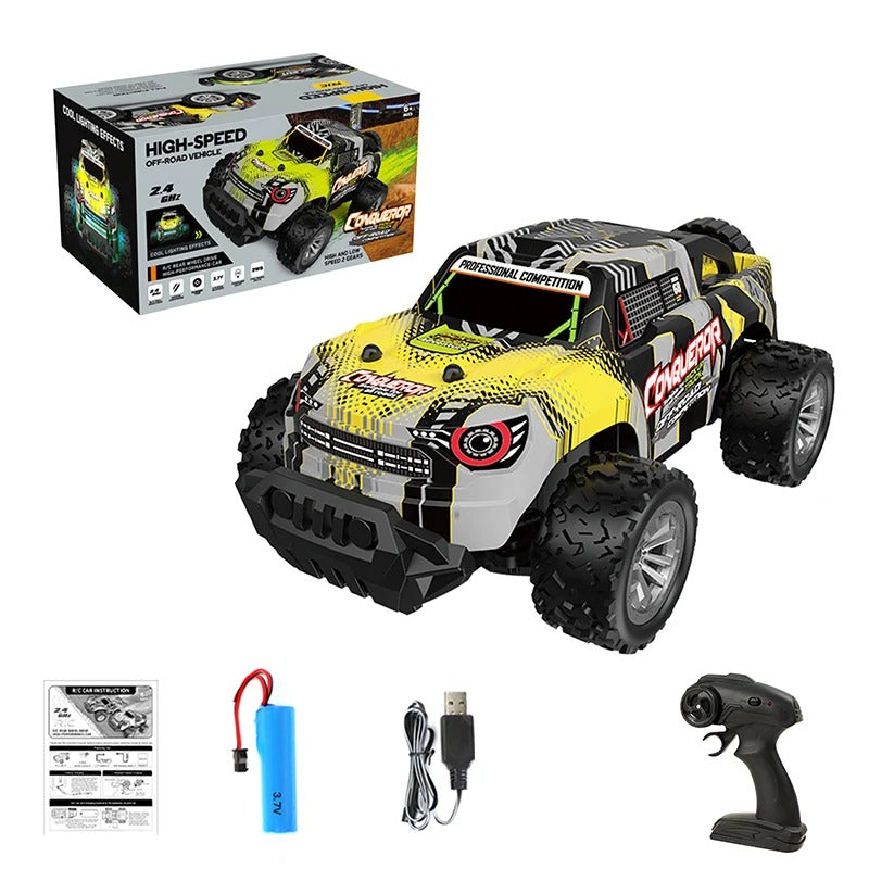High-Speed Off-Road RC Car with Shock Absorber – All-Terrain Kids’ Toy Gift