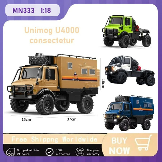MN333 RC Unimog U4000 1/18 4WD Off-Road Climbing Car Toy