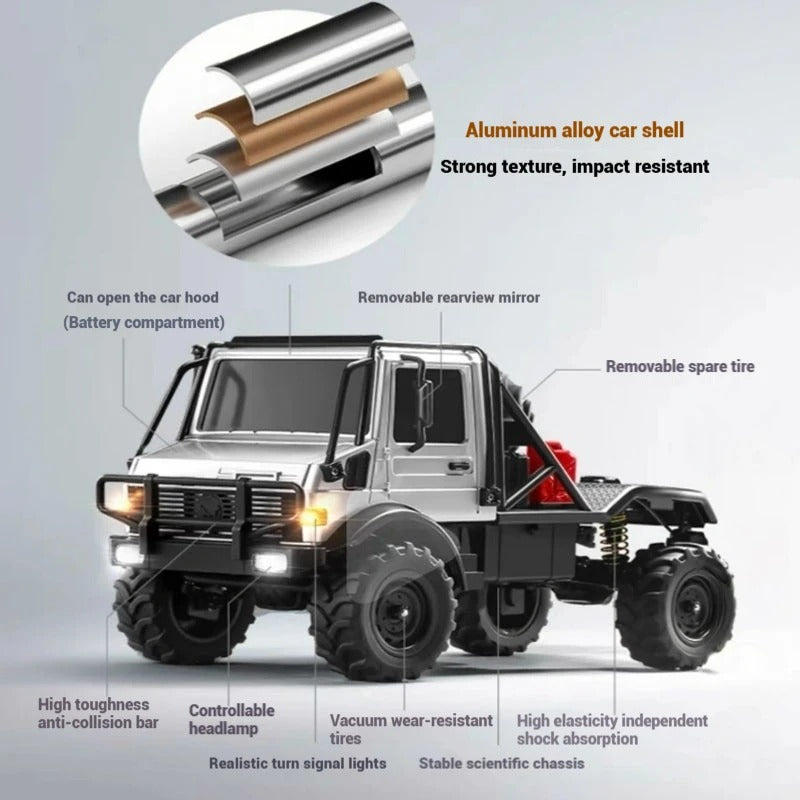 MN333 RC Unimog U4000 1/18 4WD Off-Road Climbing Car Toy