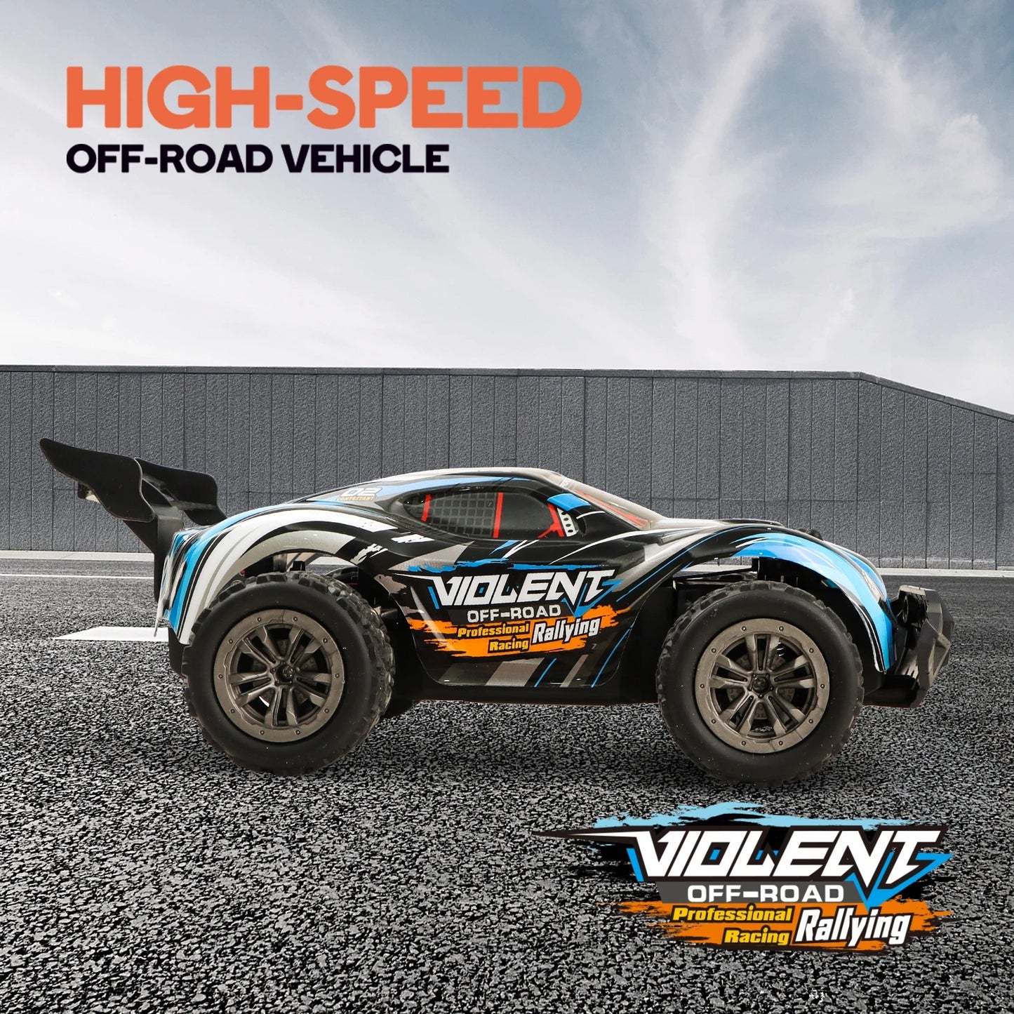 High-Speed Off-Road RC Car with Shock Absorber – All-Terrain Kids’ Toy Gift