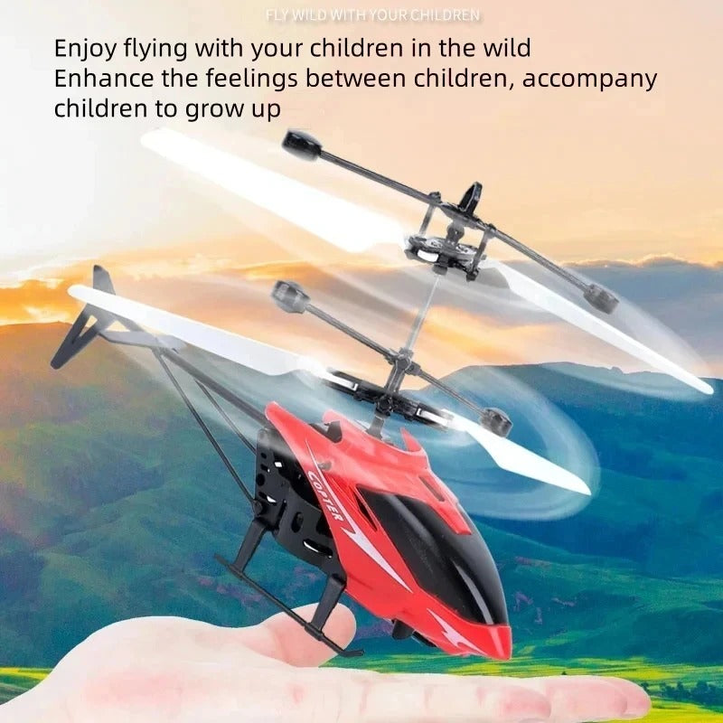 Mini RC Drone Helicopter – Rechargeable, Fall-Resistant Toy for Kids