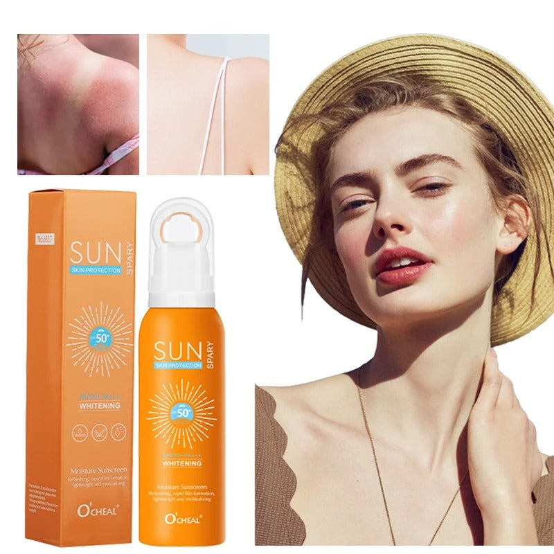 O‘cheal Sunscreen Spray 150ml – Moisturizing, Whitening & Anti-Aging UV Protection.
