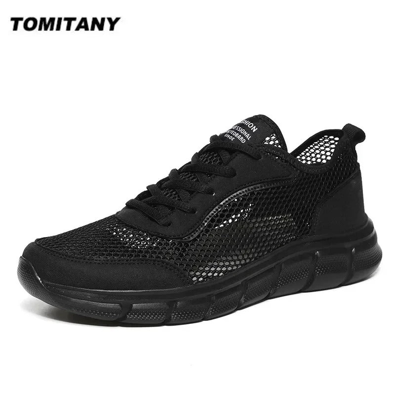 Men’s Summer Mesh Sneakers – Lightweight, Breathable Casual Walking Shoes.