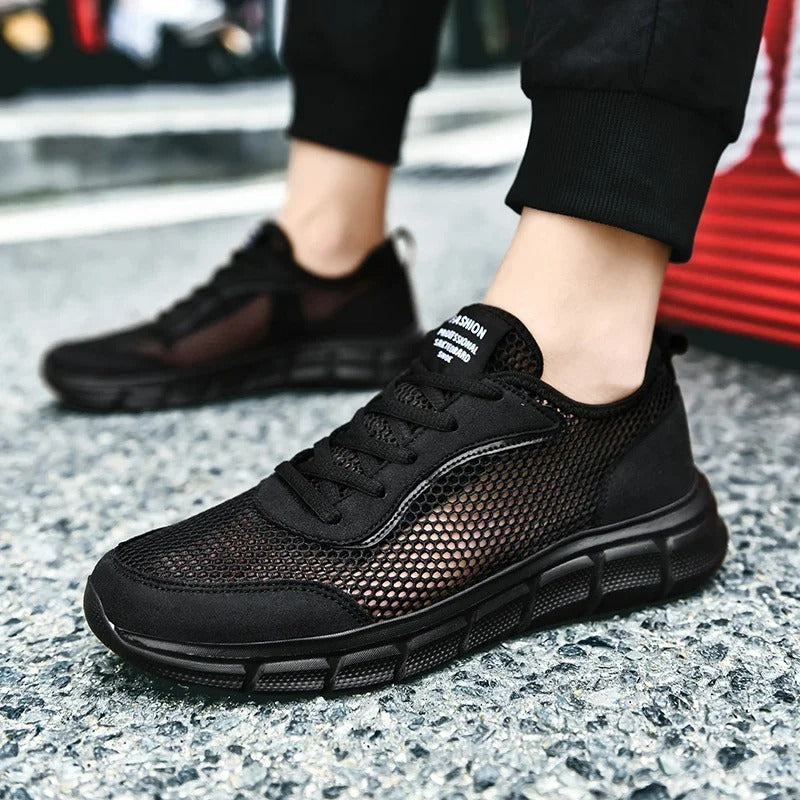 Men’s Summer Mesh Sneakers – Lightweight, Breathable Casual Walking Shoes.
