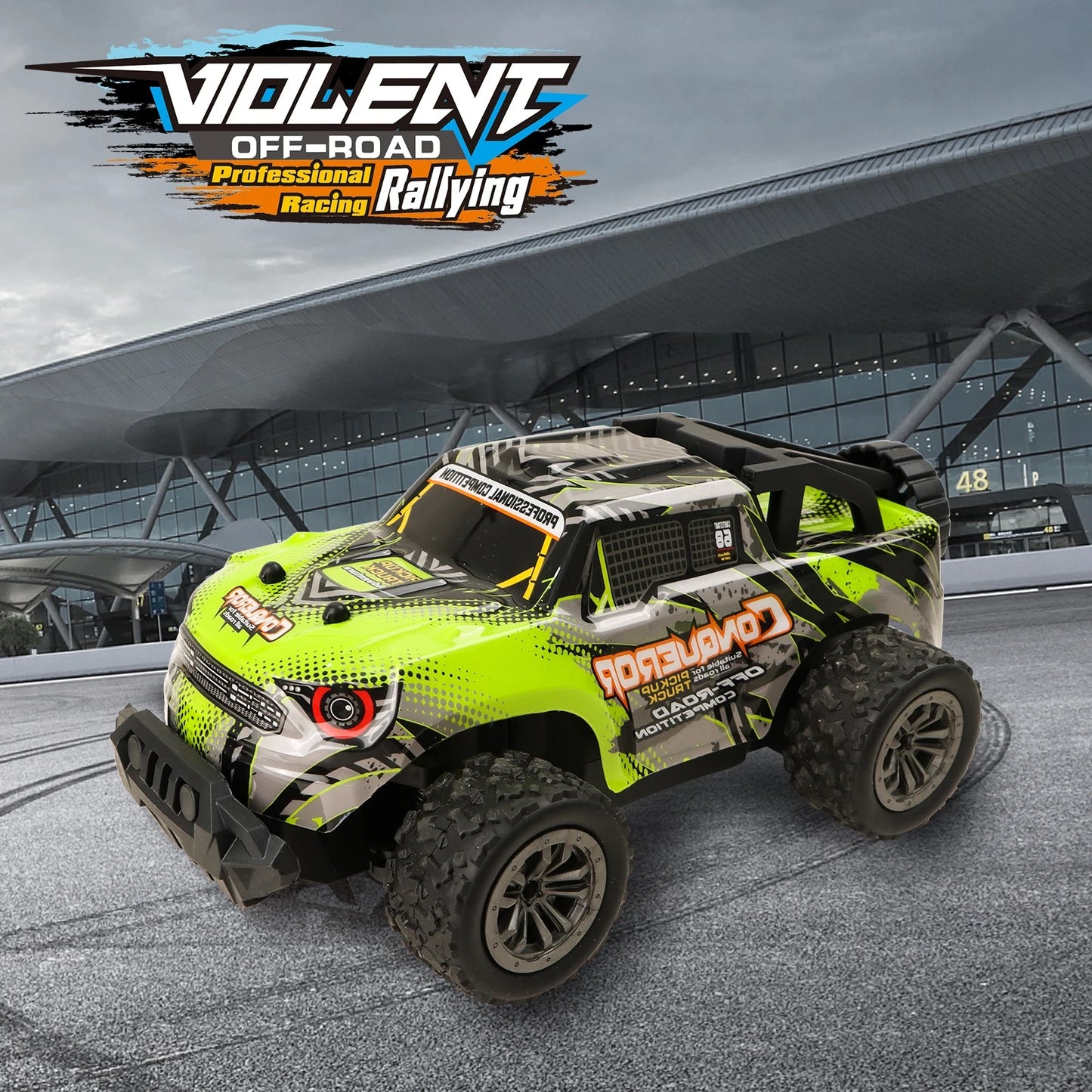High-Speed Off-Road RC Car with Shock Absorber – All-Terrain Kids’ Toy Gift