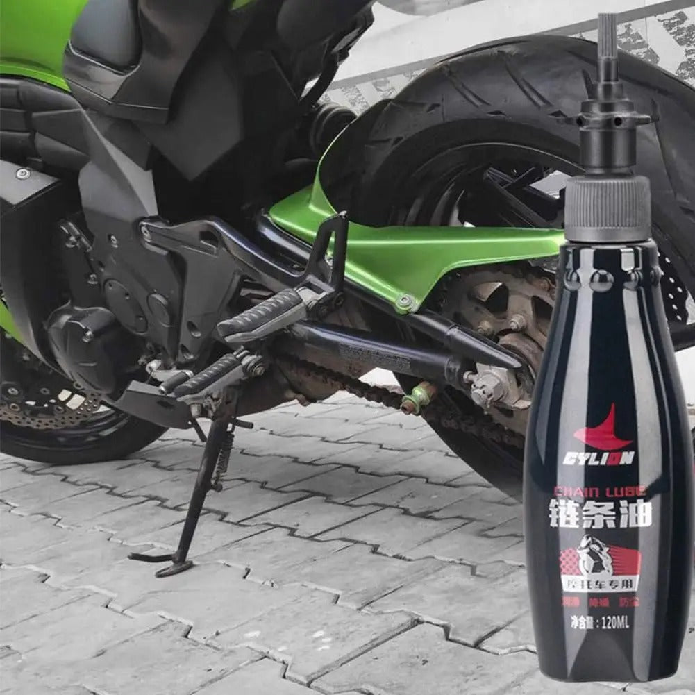 2PCS Motorcycle Chain Oil & Lubricant Kit 120ml – Long-Lasting Protection