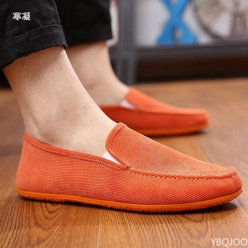 Men’s Big Size Slip-On Loafers – Soft, Breathable Summer Moccasins.