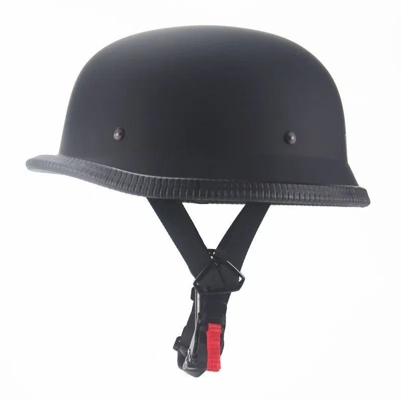 Vintage German Army Half Shell Motorcycle Helmet