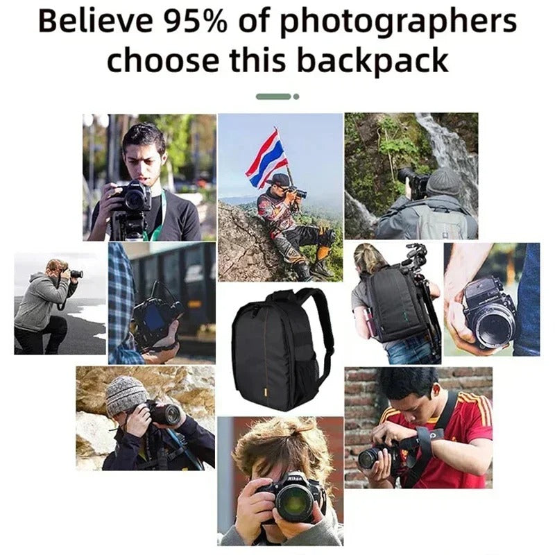 Waterproof Outdoor Camera Backpack DSLR Shoulder Bag for Canon, Nikon & Sony