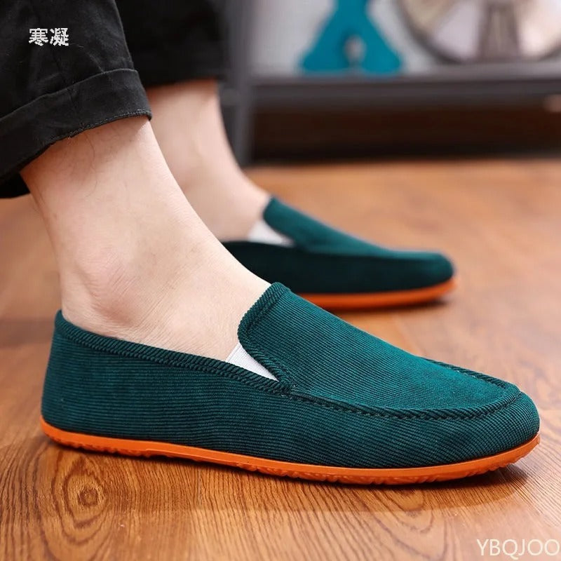 Men’s Big Size Slip-On Loafers – Soft, Breathable Summer Moccasins.