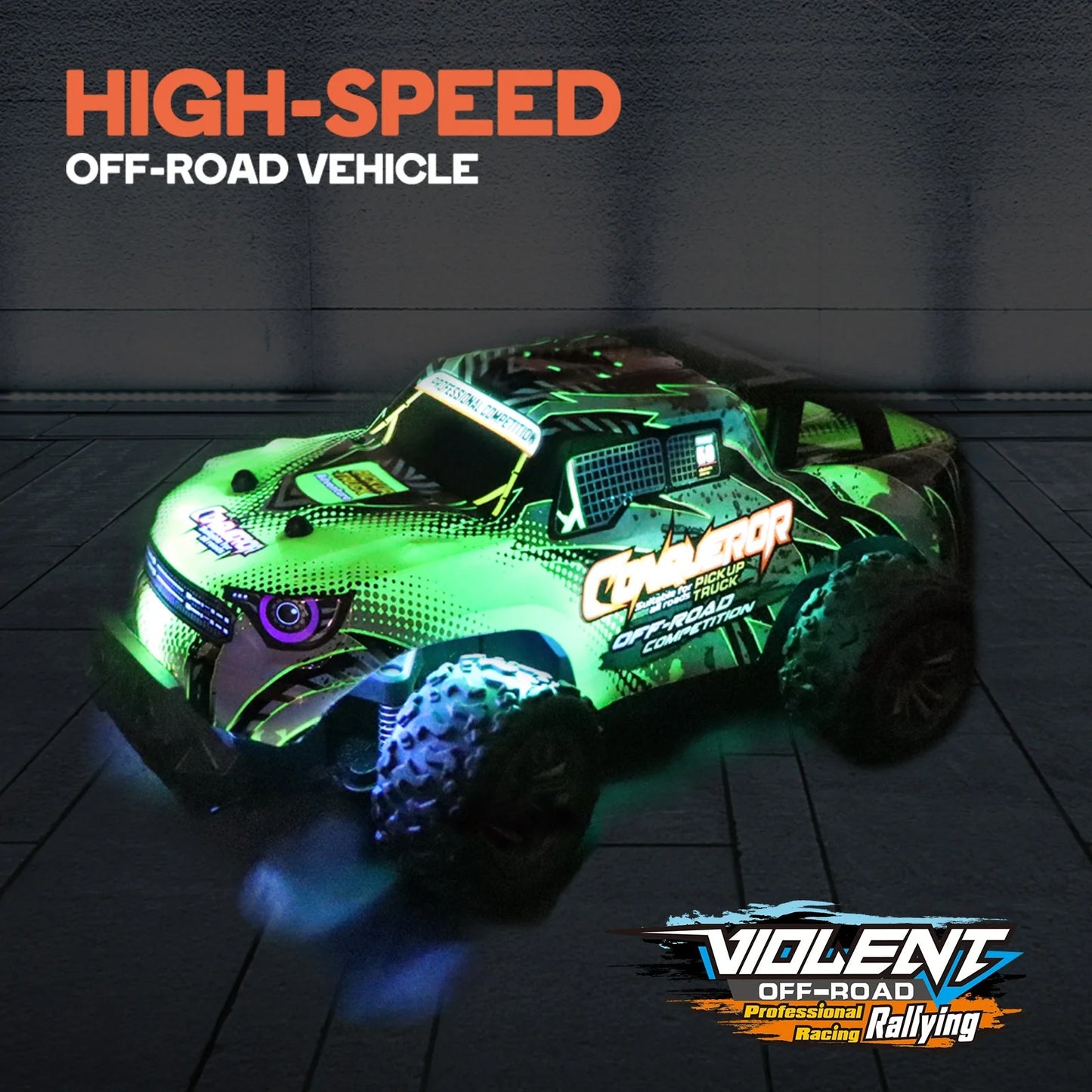 High-Speed Off-Road RC Car with Shock Absorber – All-Terrain Kids’ Toy Gift