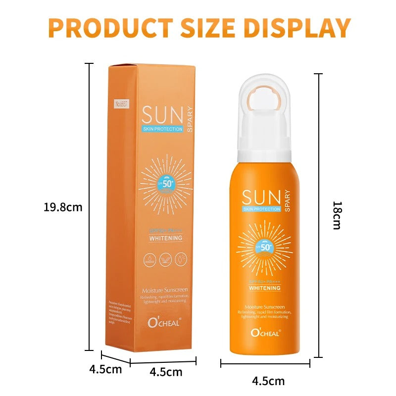 O‘cheal Sunscreen Spray 150ml – Moisturizing, Whitening & Anti-Aging UV Protection.